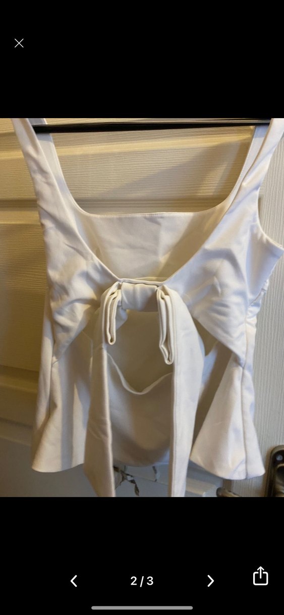 Beyaz Düz Kesim Korse - Görsel 2