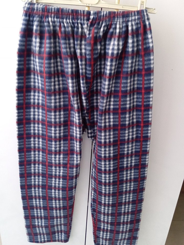 Mavi Ekoseli Pijama Altı - Görsel 2