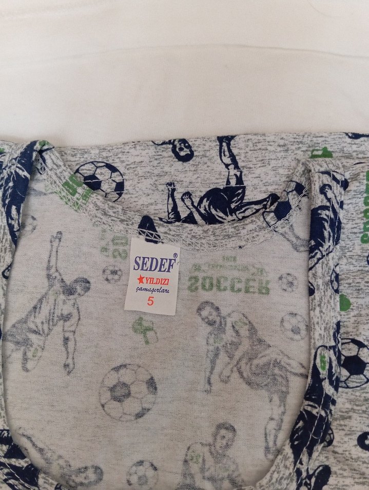 Baskılı Gri Beyaz Atlet - Görsel 2