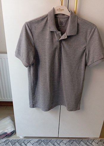 Gri Erkek Polo Tişört Kısa Kollu