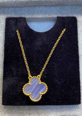 Altın Renk Van Cleef  Zincirli Kolye - Görsel 8