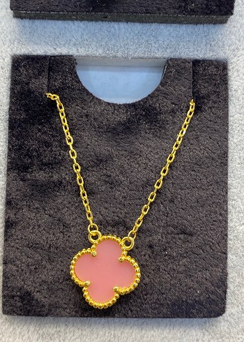 Altın Renk Van Cleef  Zincirli Kolye - Görsel 12