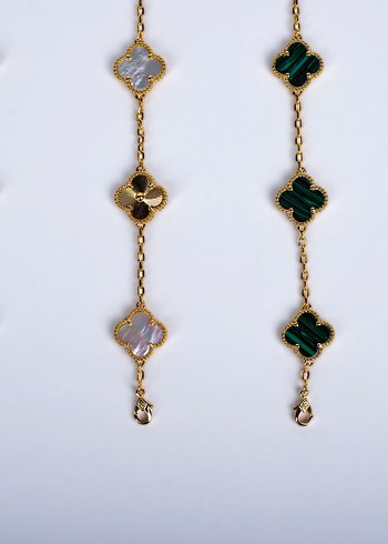 Van Cleef & Arpels Altın Zincir Detaylı Bileklik - Görsel 20