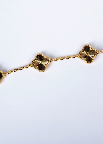 Van Cleef & Arpels Altın Zincir Detaylı Bileklik - Görsel 19