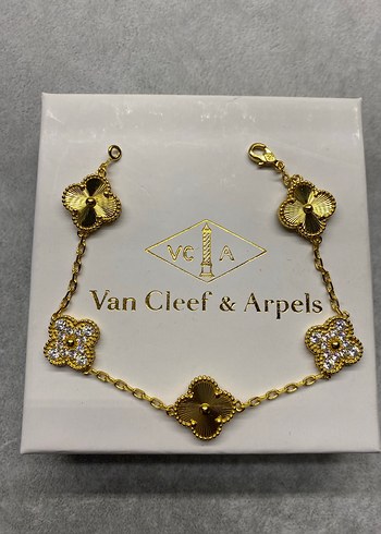 Van Cleef & Arpels Altın Zincir Detaylı Bileklik - Görsel 4
