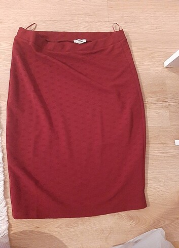Midi boy bordo etek