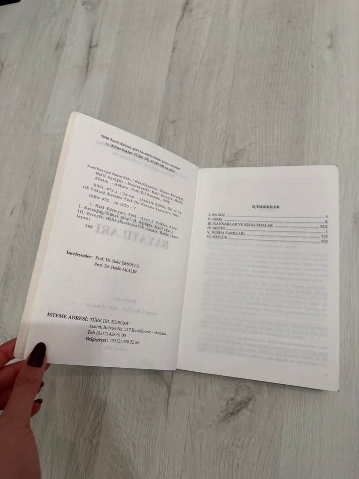 Azerbaycan Bayatları - 1998 Ankara Yayını - Görsel 4