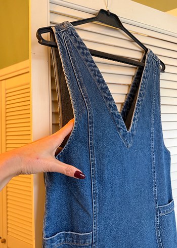 Jean mini elbise - Görsel 3