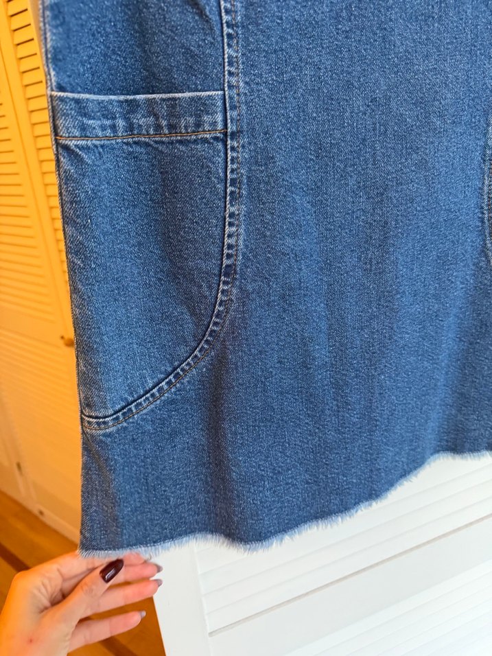 Jean mini elbise - Görsel 4