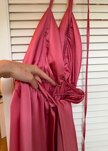 Somon rengi mini tulum - Görsel 8