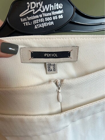 l Beden beyaz Renk İpekyol tarz pantolon