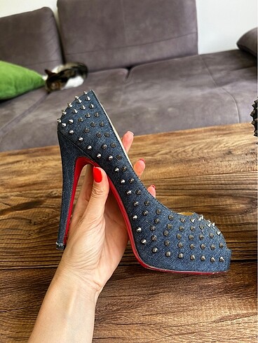 Nursace zımbalı jean ayakkabı - Görsel 6