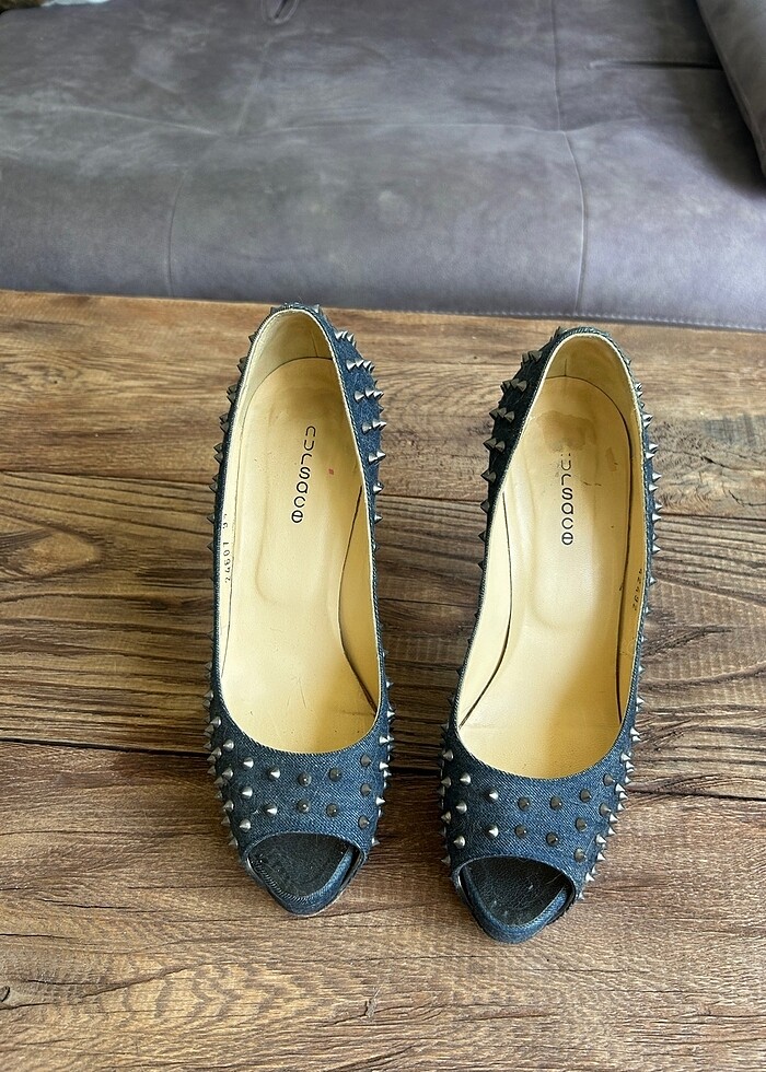 Nursace zımbalı jean ayakkabı - Görsel 3