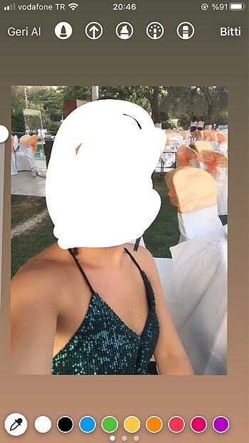 s Beden Abiye palet elbise