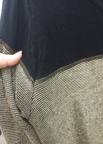 Kadın Gri Kahverengi Triko Uzun Kollu Tunik - Görsel 4