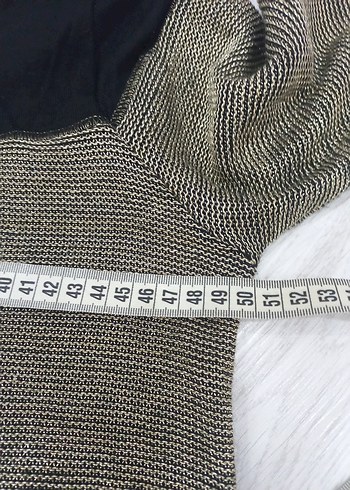 Kadın Gri Kahverengi Triko Uzun Kollu Tunik - Görsel 6