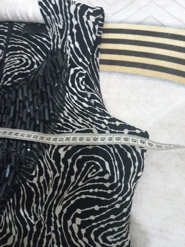 Bohem Siyah Gri Yılan Desenli Uzun Elbise - Görsel 5