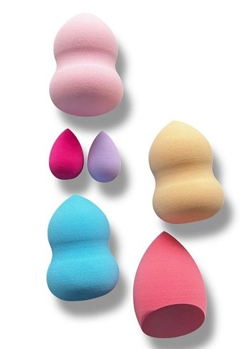 Karışık Renkli Makyaj Süngeri Seti - Görsel 2