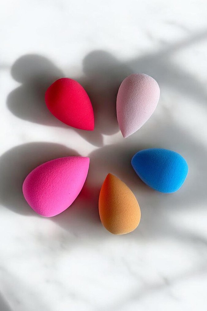 Karışık Renkli Makyaj Süngeri Seti - Görsel 3