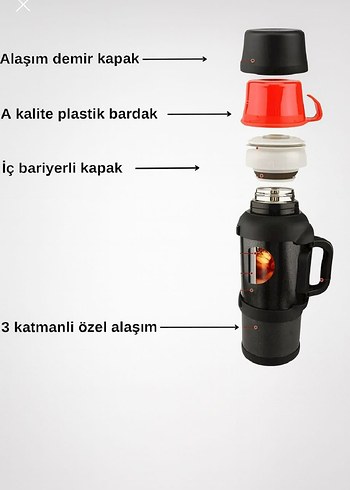 Travel-pot Siyah Renkli Termos - Görsel 7