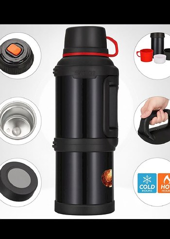 Travel-pot Siyah Renkli Termos - Görsel 4