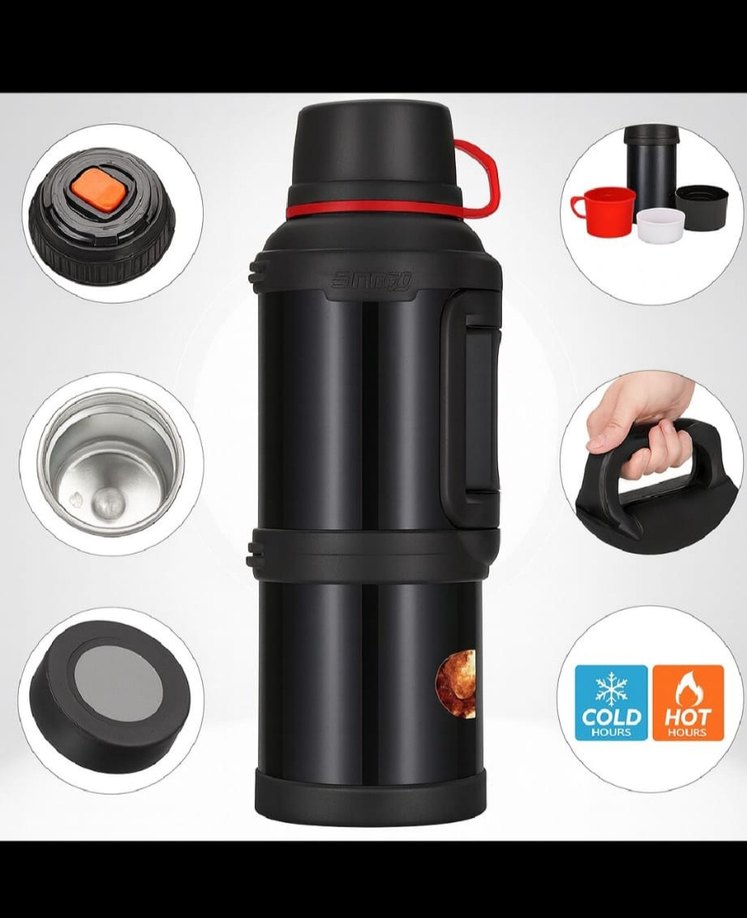 Travel-pot Siyah Renkli Termos - Görsel 4