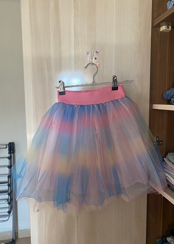 LC Waikiki Çok Renkli Fırfırlı Kız Çocuk Etek