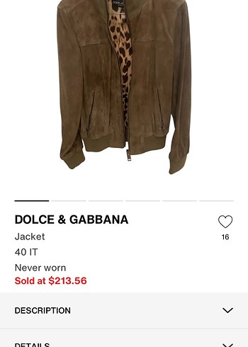 ORJİNAL DOLCE GABBANA Kahverengi  Kadın Ceket - Görsel 3