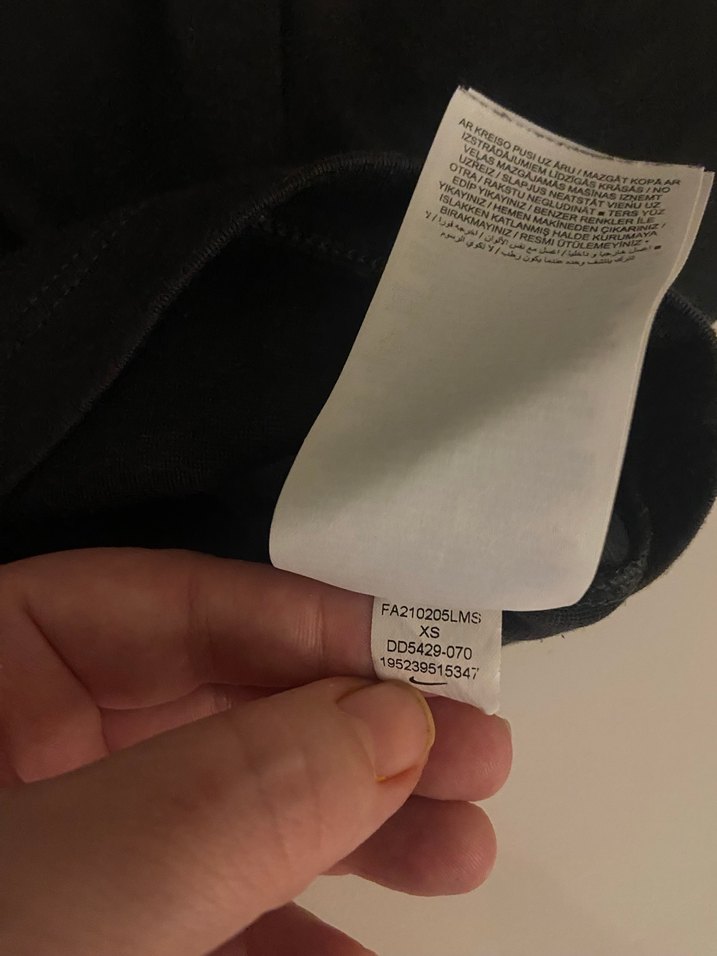 ORJİNAL ANTRASİT RENK NİKE CROP - Görsel 5