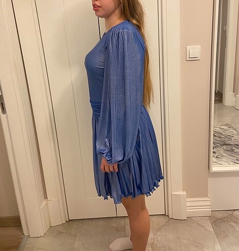 m Beden mavi Renk RAİSA VANESSA MAVİ ELBİSE