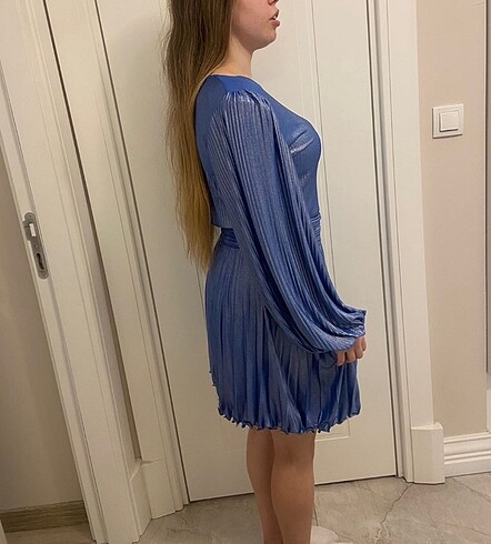 RAİSA VANESSA MAVİ ELBİSE - Görsel 5