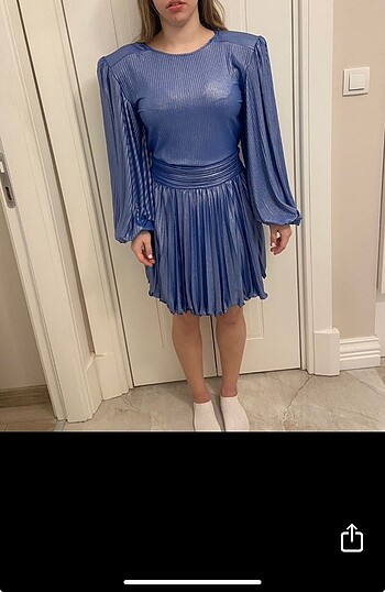 RAİSA VANESSA MAVİ ELBİSE - Görsel 6