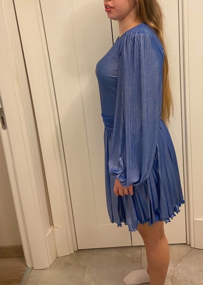 RAİSA VANESSA MAVİ ELBİSE - Görsel 4