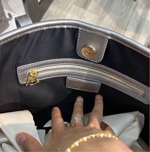  Beden Manc tote bag gri çanta