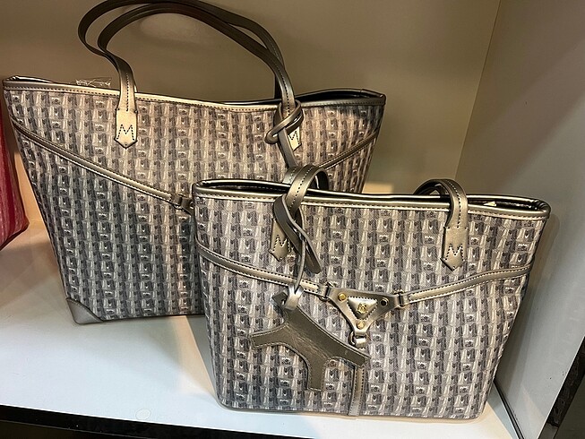 Manc tote bag gri çanta