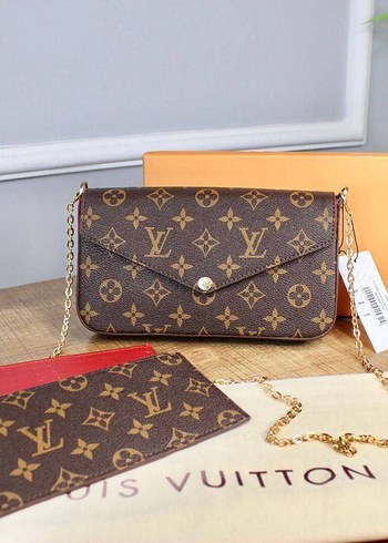 Louis Vuitton Louıs vouıtton Beyaz Baskılı Deri Kadın Çapraz Çanta