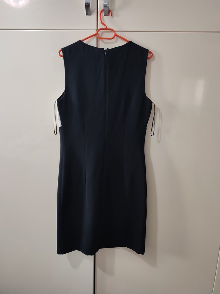 Kolsuz, Midi Boy, Renk Bloklu Kadın Kalem Elbise - Görsel 4