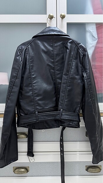 l Beden siyah Renk PULL&BEAR DERİ CEKET