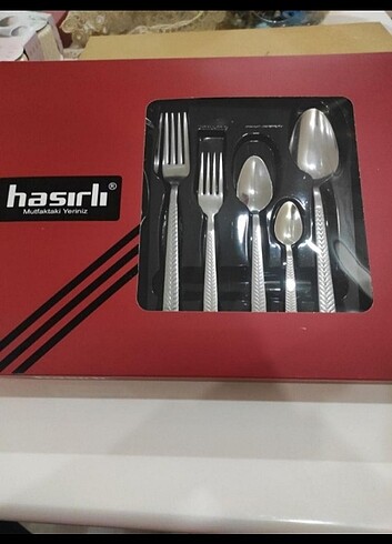 Hasırlı çatal kaşık takımı 2 adet