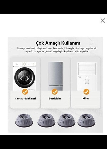 Çamaşır makinesi titreşim önleyici 