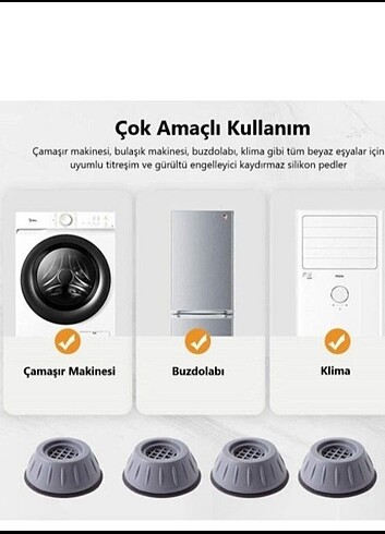 4 lü Titreşim Önleyici Makina Ayağı 3 set