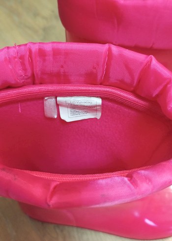 33 Beden pembe Renk Parlak Pembe Kız Çocuk Yağmur Çizmesi