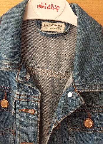 LC Waikiki Düğmeli Mavi çocuk Denim Ceket