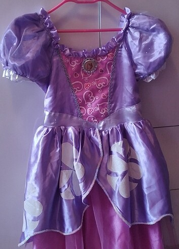 4-5 yaş Prenses Sofia kostümü. Orijinal Disney kostümü. Giyi