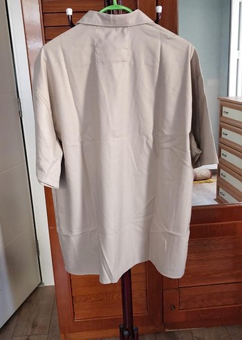 Bej Kısa Kollu Pamuklu Erkek Gömlek - Görsel 2