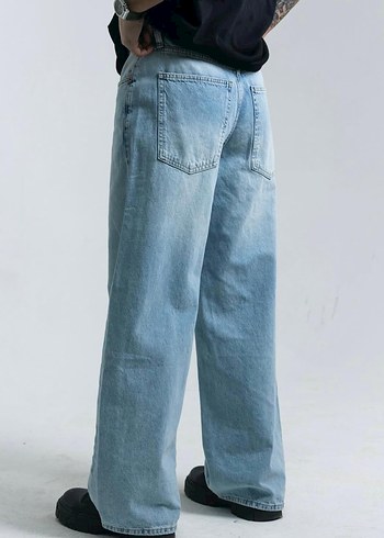 Bol kesim baggy jean pantolon - Görsel 4