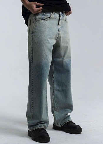 Normal baggy jean Pantolon - Görsel 3