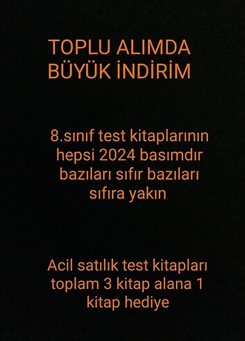 8.sınıf test kitabı