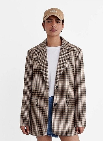 Kazayağı Desenli Blazer