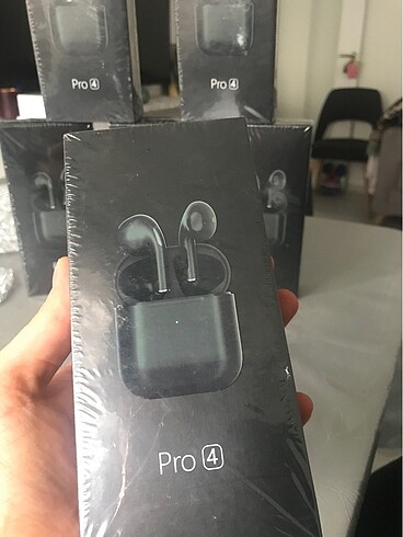 Pro4 siyah kablosuz Bluetooth kulaklık